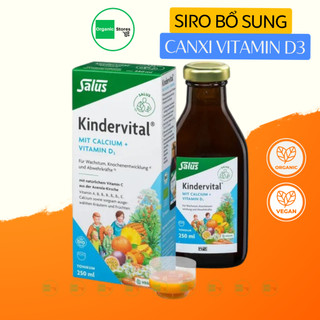 Siro hữu cơ bổ sung Canxi và Vitamin D3 cho trẻ và gia đình 250ml - Salus