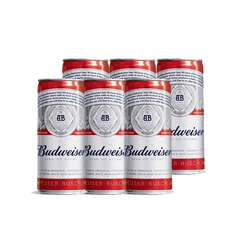 Thùng 24 lon bia Budweiser 330ml