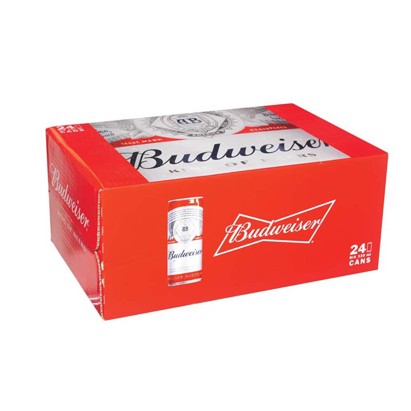 Thùng 24 lon bia Budweiser 330ml