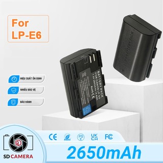 Pin LP-E6 cho Máy ảnh Canon 60D 70D 80D 90D 6D 6D Mark II 5D mark II 5D Mark III E6 Dung lượng cao