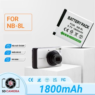 Pin Canon NB-8L cho Máy ảnh Canon PowerShot A2200 A3000 A3200 A3300 IS Pin NB 8L chuẩn nhà máy