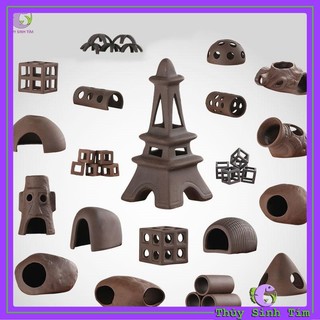Đồ Chơi Bằng Gốm Cho Tép Cảnh (Nhiều Hình)