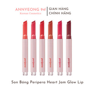 Son Bóng Peripera Heart Jam Glow Lip Đủ Màu