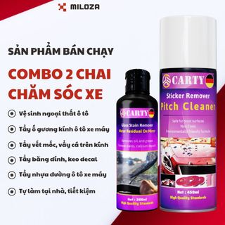 Chai tẩy ố kính ô tô, tẩy cặn canxi ô tô - chai tẩy băng keo dính, tẩy nhựa đường ô tô xe máy