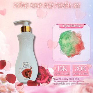 Sữa tắm 💥 hàng loại 1 💥 sữa tắm salome trắng da tinh chất hoa hồng 500ml
