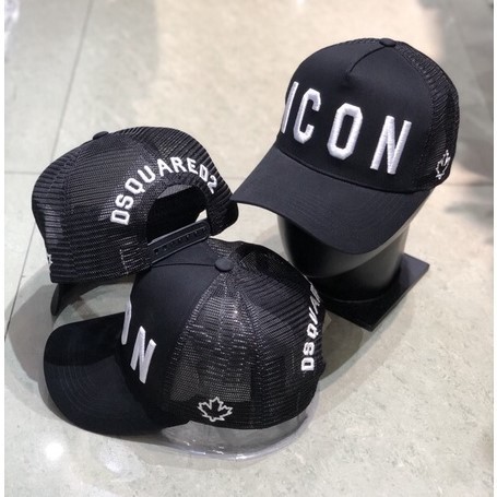 Mũ lưỡi trai DSQ2 ICON kaki quai dán cực chất - Mũ icon thêu phối lưới hàng 1:1 cho boy phố