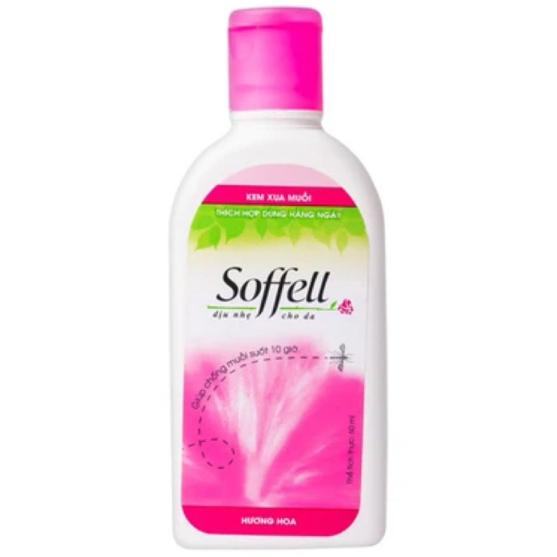 Kem xua muỗi dạng bôi Soffell giúp chống muỗi trong suốt 10 giờ (60ml)