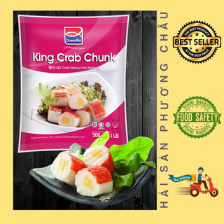 [HỎA TỐC SG] Viên thả lẩu xiên que cua hoàng đế King Crab Chunk Malaysia 500g