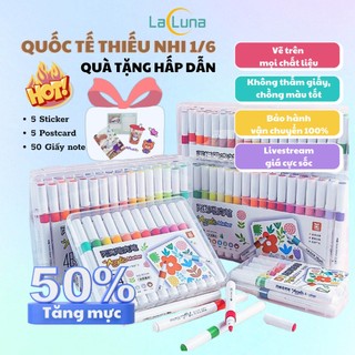 Bút màu 80 Acrylic Marker bản mới vẽ áo, giầy, thủy tinh nhiều chất liệu sơn tường B196