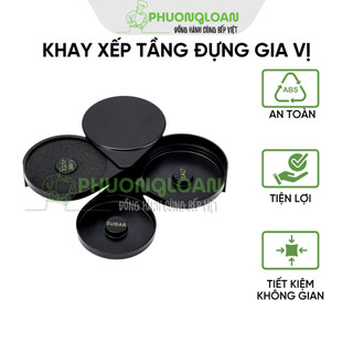 Khay xếp tầng đựng muối, đường, chanh pha chế cocktail