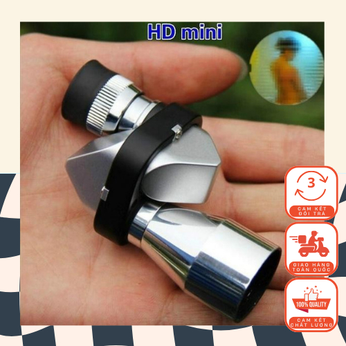 Ống Nhòm Mini 8x20 Vỏ Kim Loại Có Thể Gắn Điện Thoại Quay Phim Chụp Hình Camping Cắm Trại Đi Cắm Trạ