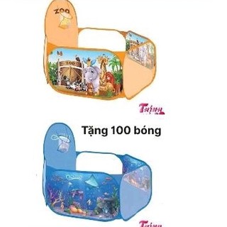 [MẪU MỚI ]Lều bóng kèm 100 bóng cho trẻ em , lều 120cm