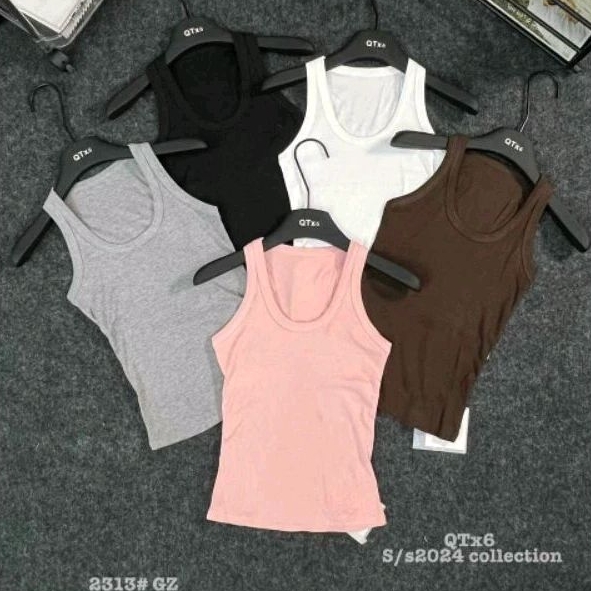 Áo ba lỗ cổ u hàng QC