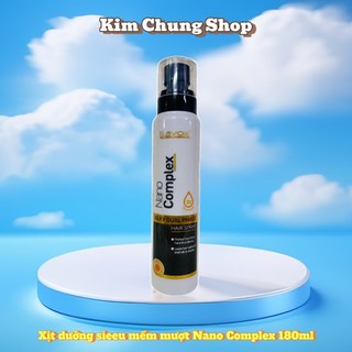 [Mới] Xịt dưỡng tóc siêu dưỡng Lavox Nano Complex Silky Dual Phase Hair Spray Siêu Mềm Mượt 180ml