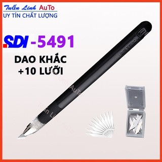Dao sdi 5491 điêu khắc, dao trổ bút chì gỗ nghệ thuật tặng kèm 10 lưỡi