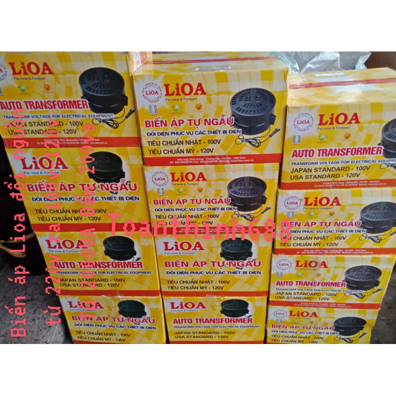 Biến áp đổi nguồn Lioa (Đổi điện từ 220v ra 100v)Chỉ giao Hoả Tốc