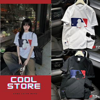 Áo thun mlb form rộng in logo mlb vải cotton 100% , áo phông mlb tay lỡ nam nữ , hàng chuẩn chính hãng cool d01