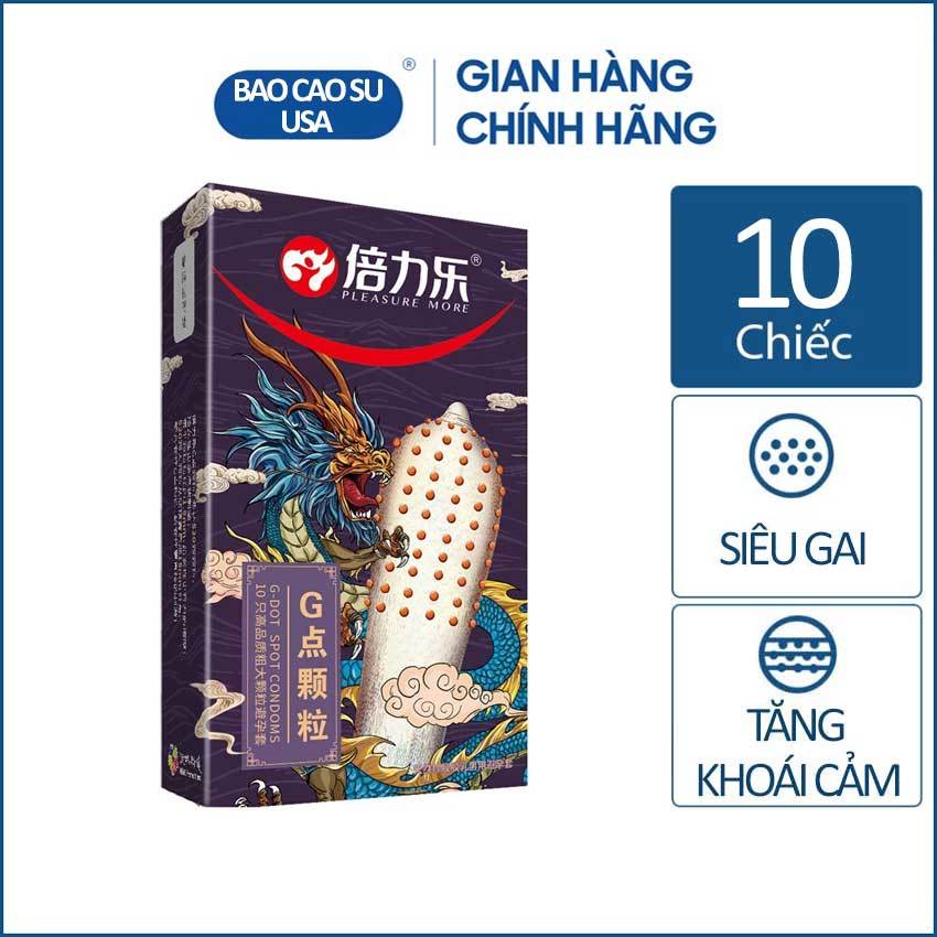 Bao cao su gai HBM tăng cảm giác hộp 10 chiếc