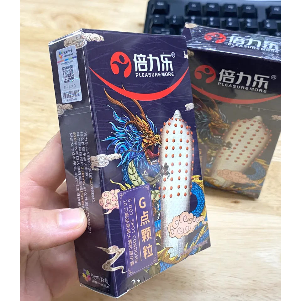 Bao cao su gai HBM tăng cảm giác hộp 10 chiếc