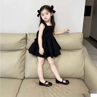 Váy bé gái - váy 2 dây bé gái có nơ lưng nữ tính cho bé