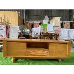 Kệ Tivi Gỗ Tự Nhiên Chân Xoắn