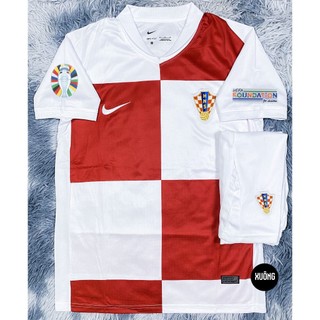 Bộ áo bóng đá đội tuyển Croatia sân nhà Euro 2024 - 2025 hàng super thái lan chuẩn thi đấu bản Fan