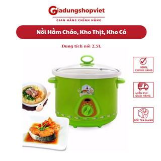 Nồi hầm cháo chậm, kho cá, kho thịt tiện dụng