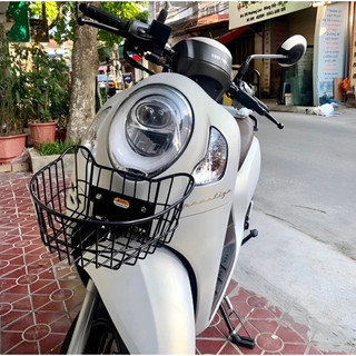 Rổ Scoopy trước có năp/ko nắp 2 màu Trắng/Đen