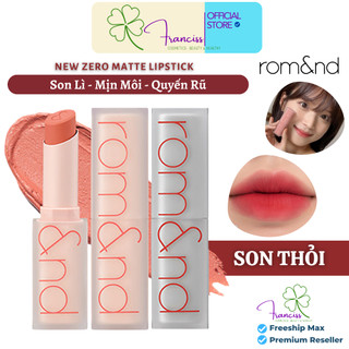 Son thỏi lì romand cao cấp hàn quốc - son romand new zero matte lipstick