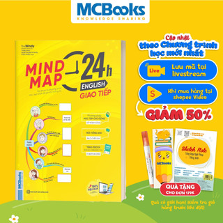 Sách Mindmap 24h English Giao Tiếp Tiếng Anh Bằng Sơ Đồ Tư Duy Kèm App Online