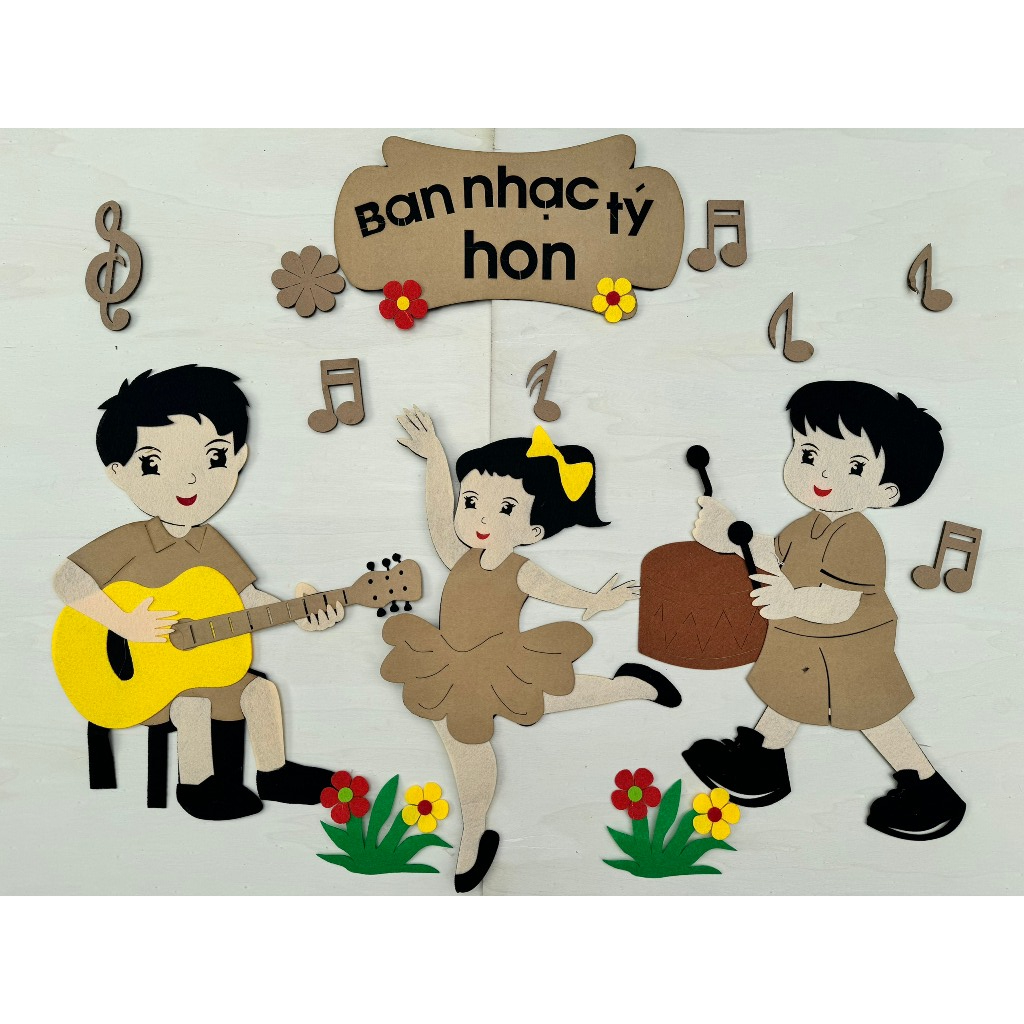Đồ stem - Bộ góc ban nhạc tí hon chất stem trang trí cho bé nhiều mẫu đủ góc cho bé mầm non đến lớp