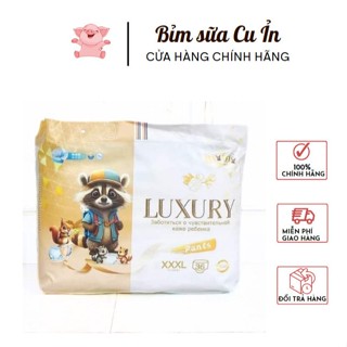 Tã bỉm dán/quần MOMO LUXURY siêu thấm S64/M62/L54/XXL48/XXL46