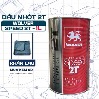 Dầu nhớt 2 thì wolver speed 2t , api tc, jaso fc, nhập khẩu đức, sử dụng xì po, yaz