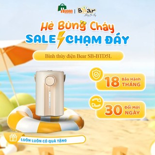 Bình thủy điện bear 5l sb-btd5l - bình đun nước nóng bear - khử clo, 11 mức nhiệt, khóa trẻ em - hudan việt nam