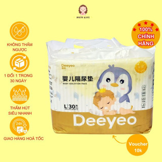 Miếng lót chống thấm DEEYEO dùng 1 lần thay bỉm, tã cho bé thấm hút tốt, không hăm, khô nhanh, không tràn