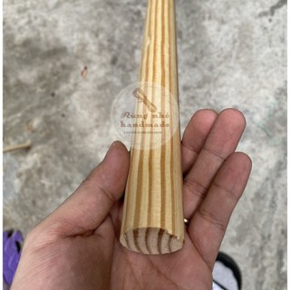 Thanh gỗ tròn, loại đẹp, bào nhẵn, ít mắt, dài 20cm, 50cm, gỗ thông, đường kính 6mm~30mm
