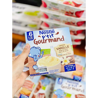 Váng sữa nestle pháp vỉ 4 hộp 100g, váng sữa nguội cho bé mega lucy
