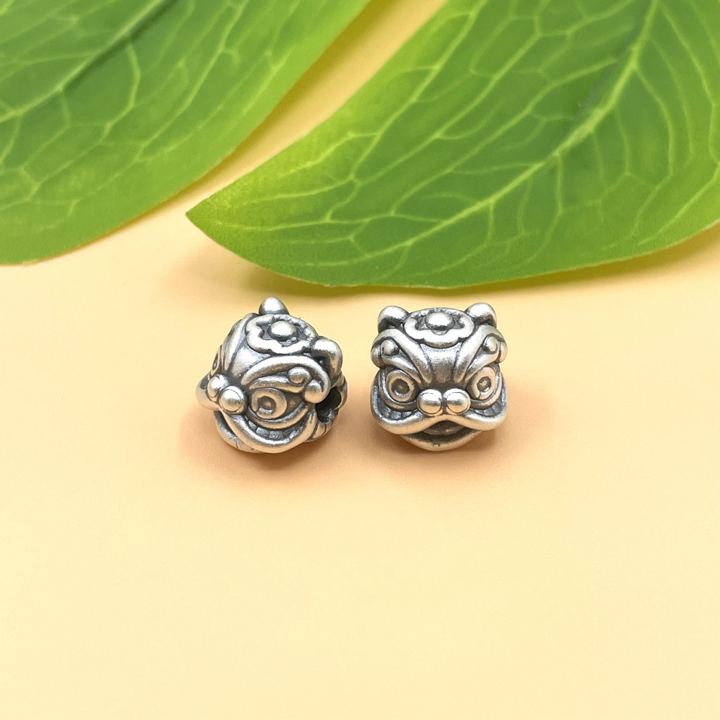 Charm đầu lân sư rồng bạc 999 - Mã CA1325