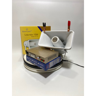LOA PHÓNG THANH CENTURY 15W KẾT HƠP AMPLY 12V CÓ GHI ÂM CÒI HÚ HÀNG CHẤT LƯỢNG CAO