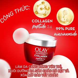 Kem dưỡng tái tạo da căng bóng mịn màng Olay collagen peptide 24 50g maxwell