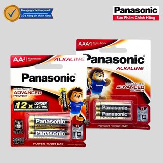 Pin AA/AAA 1,5V Panasonic Alkaline Vỉ 2 Viên