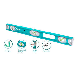 ĐỒ NGHỀ TOTAL Thước thủy 60CM (kèm theo nam châm hút) TMT26026