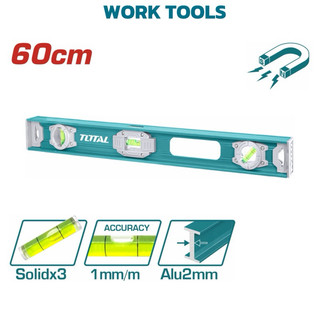ĐỒ NGHỀ TOTAL Thước thủy 60CM (kèm theo nam châm hút) TMT26026