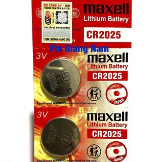 Pin Maxell CR2025 3V Lithium vỉ 1 viên Hàng Chính Hãng - Xuất xứ Nhật Bản