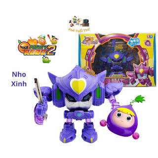  Đồ chơi Robo Trái Cây tuổi thơ chính hãng Auldey Nho Xinh - Nho Tia Chớp nguyên hộp 