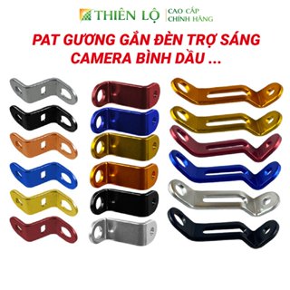 Pat nhôm lắp chân gương xe máy đèn trợ sáng camera bình dầu thắng đĩa chữ Z S L