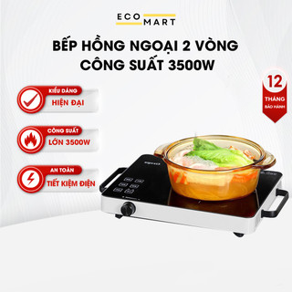 Bếp hồng ngoại - Bếp hồng ngoại đơn không kén nồi công suất lớn mặt kính cường lực dễ vệ sinh