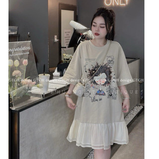 Váy nỉ xốp phối chân bèo tơ siêu xinh 2 màu sm