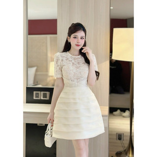 váy ren phối tầng