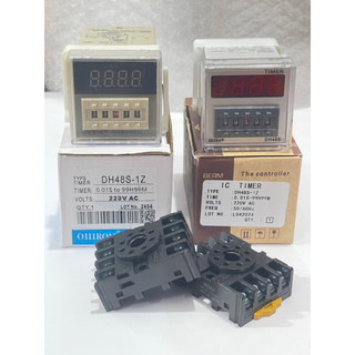 ✅ rơ le thời gian dh48s-s, dh48s-1z, dh48s-2z kèm đế, nguồn 24vdc, 220vac, relay timer